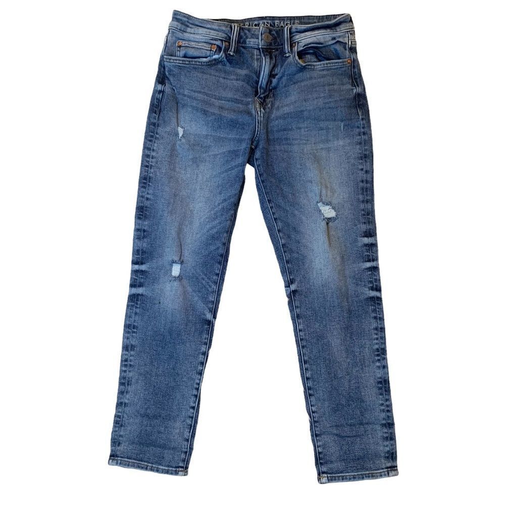 MENS American Eagle Distressed Stretch Dad Jeans